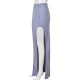 Women Style Cutout Elastic Waist Skirt