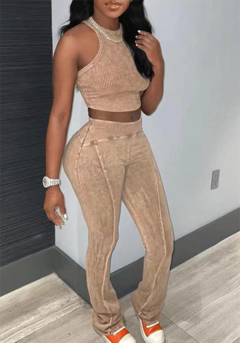 Women Tank Top and Trousers Two-Piece Set