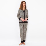 Cardigan Pajamas Women's Set Home Casual Two-Piece Set Outdoor Wear Ladies Homewear