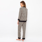 Cardigan Pajamas Women's Set Home Casual Two-Piece Set Outdoor Wear Ladies Homewear