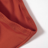 Damen-Sommer-Overall, einfarbig, ärmellos, schulterfrei, trägerlos, Bell-Bottom-Overall