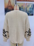 Pullover Women's Knitting Shirt Solid Color Pattern Fashion Sweater