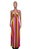 Summer Women's Slip Dress Maxi Casual Printed Dress Fashion Clothing