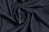 Reines Farb-Mesh-Patchwork, sexy Träger, hohl, langärmelig, figurbetontes Damenkleid