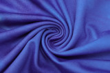 Damen-Herbst-Langarm-Streamer-Mode-Batikdruck, gerafftes, figurbetontes Kleid für Frauen