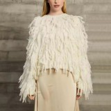 Women's Fall Winter Loose Fringe Fashion Casual Top Sweater