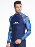 sun protection clothing men's diving suit Tight Fitting elastic Two Pieces adult long-sleeved jellyfish clothing snorkeling suit