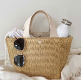 Ladies Beach Holidays Summer Rustic Tote Straw Bag