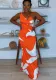 Sexy Printed Slim Bodycon Maxi Dress