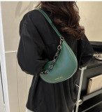 Retro Crescent Bag Simple Trendy Messenger Small Bag Chain Fashion One Shoulder Underarm Small Square Bag