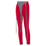 Women's Clothes Fall Winter Fashion Style Knitting Tight Fitting Casual Pants Long Pants