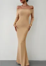 Women Elegant Off Shoulder Dress