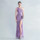 Plus Size Women Sequined Formal Party Maxi Evening Dress