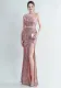Plus Size Women Sequined Formal Party Maxi Evening Dress