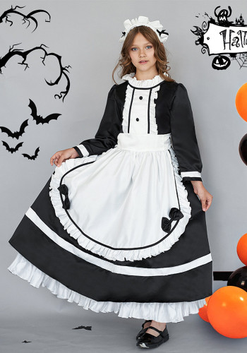 Costume Anime costume de femme de chambre noir et blanc cosplay femme de chambre lolita costume de femme de chambre mignon