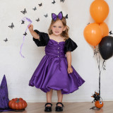 Halloween children's costume cosplay witch party performance costume