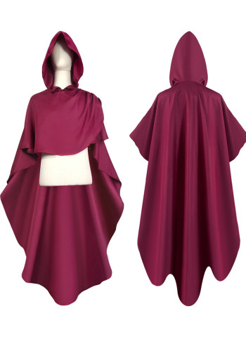 Halloween cos clothing retro medieval knight cape Maxi hooded cloak