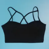 Sexy Slim Fit Solid Color Straps Tank Top Stretch Bell Bottom Pants Two-Piece Set