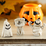 Pumpkin head ghost Halloween scene decoration trendy play resin ornaments desktop ornaments