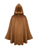 Halloween Party Vintage Cape Hooded Cape Suede Cape