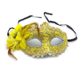 Halloween prom princess side flower mask