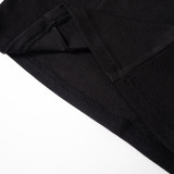 WomenLong Sleeve Zipper Button Top and Pants Casual Two-Piece Set