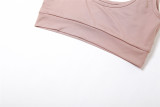Summer Women's Sexy Crop Slim Top High Waist Cutout Casual Pants Set