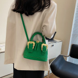 Fashion Retro Summer Shell Bag  One Shoulder Handbag Small Trendy Square Bag