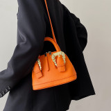 Fashion Retro Summer Shell Bag  One Shoulder Handbag Small Trendy Square Bag
