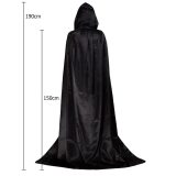 Halloween Cosplay Party Cape Witch Vampire Hooded Cape Velvet Cape Cosplay Costume