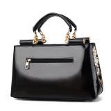 Women's Bag Patent Leather Shiny Portable Large Capacity Shoulder Messenger Bag