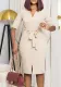 Women African V-Neck Solid Bodycon Dress