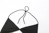 Women Summer Patchwork Sexy Mesh See-Through Backless Maxi Dress