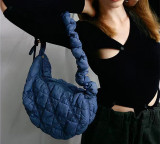 Women Dumpling Bag Cloud Pleated Bag Shoulder Bag