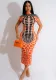 Women Summer Style Print Turtleneck Sexy Bodycon Dress