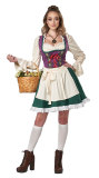 Halloween Women Bavarian National Oktoberfest Munich, Germany Women Costume Maid Dress