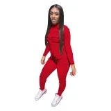 Women's Fall/Winter Solid Color Zip Pocket Cargo Jumpsuit