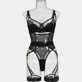 Women See-Through Mesh One-Piece Sexy Lingerie Set