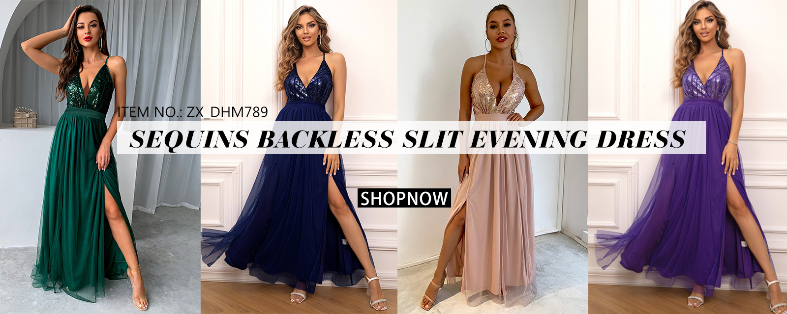 Wholesale Sequin Evening Dresses
