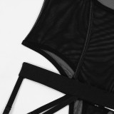 Women See-Through Mesh One-Piece Sexy Lingerie Set