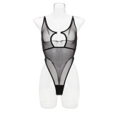 Women Sexy Suspenders See-Through Mesh Hollow One-Piece Sexy Lingerie