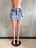 Sexy Fit Denim Mini Skirt Bodycon Club Skirt