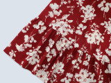 Autumn Winter Slim Chic Lantern Sleeve belt Floral Dress