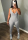 Women Sleeveless Sexy V-Neck Jumpsuit