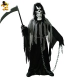 Halloween Dark Reaper Little Boy Costume School Color Play Reaper Ghost Cosplay Costume