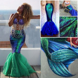 Halloween mermaid half body mermaid cosplay costume