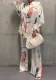 Women Homewear Long Sleeve Printed Two-piece Set