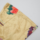 Women Homewear Long Sleeve Printed Two-piece Set