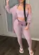 Women Basics Solid Casual Three-Piece