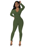 Autumn And Winter Women's Sexy Long-Sleeved Jumpsuit